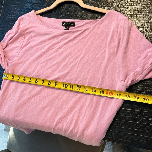 J. Crew Long-sleeve Tee Boatneck lilac size XL - Picture 5 of 7